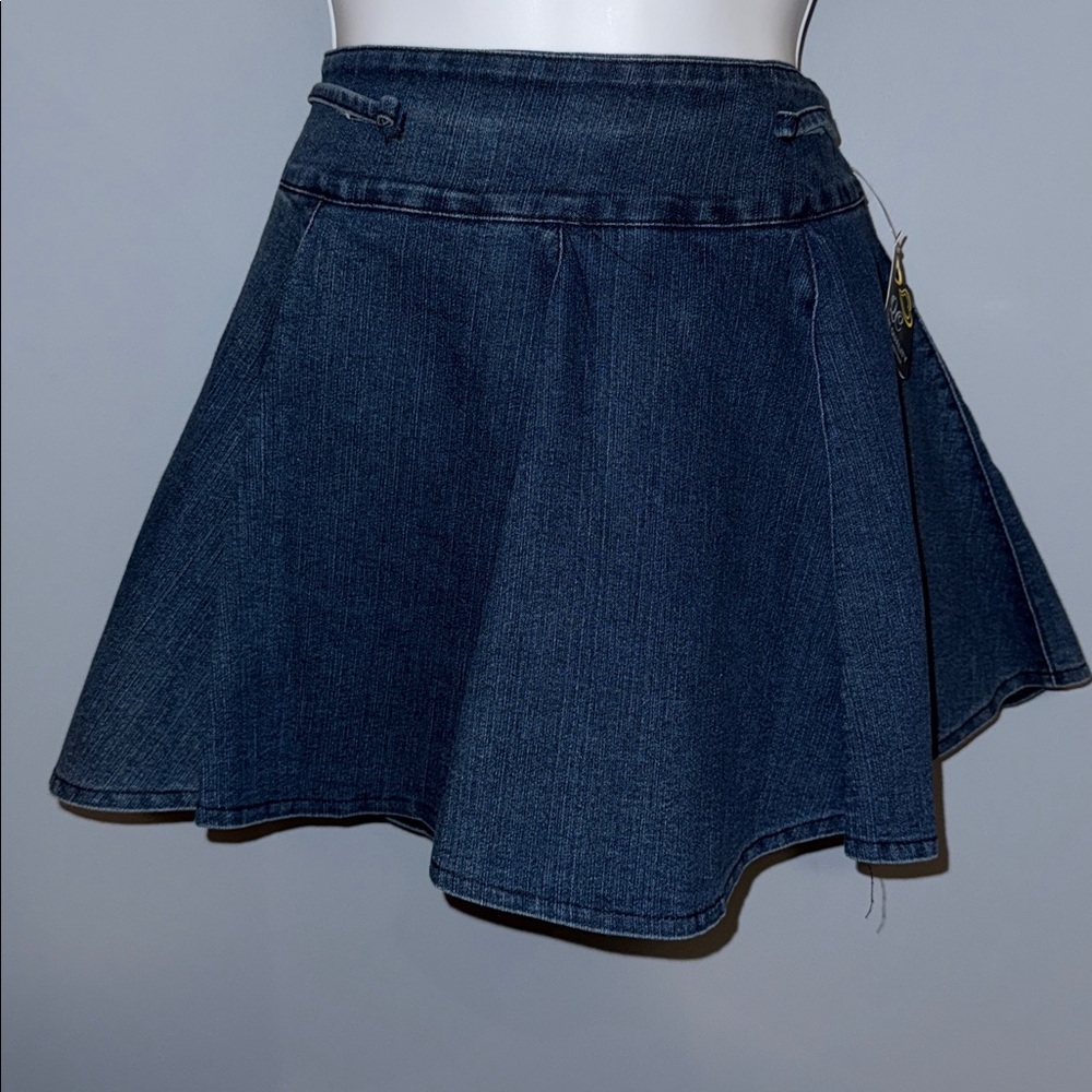 Denim Skort with Flared Hem - Size Unknown - Picture 3 of 7